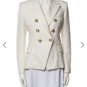Balmain Cream Blazer with Gold Buttons